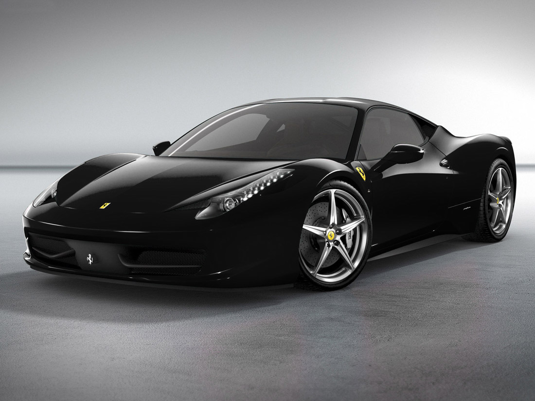 Car Black Ferrari