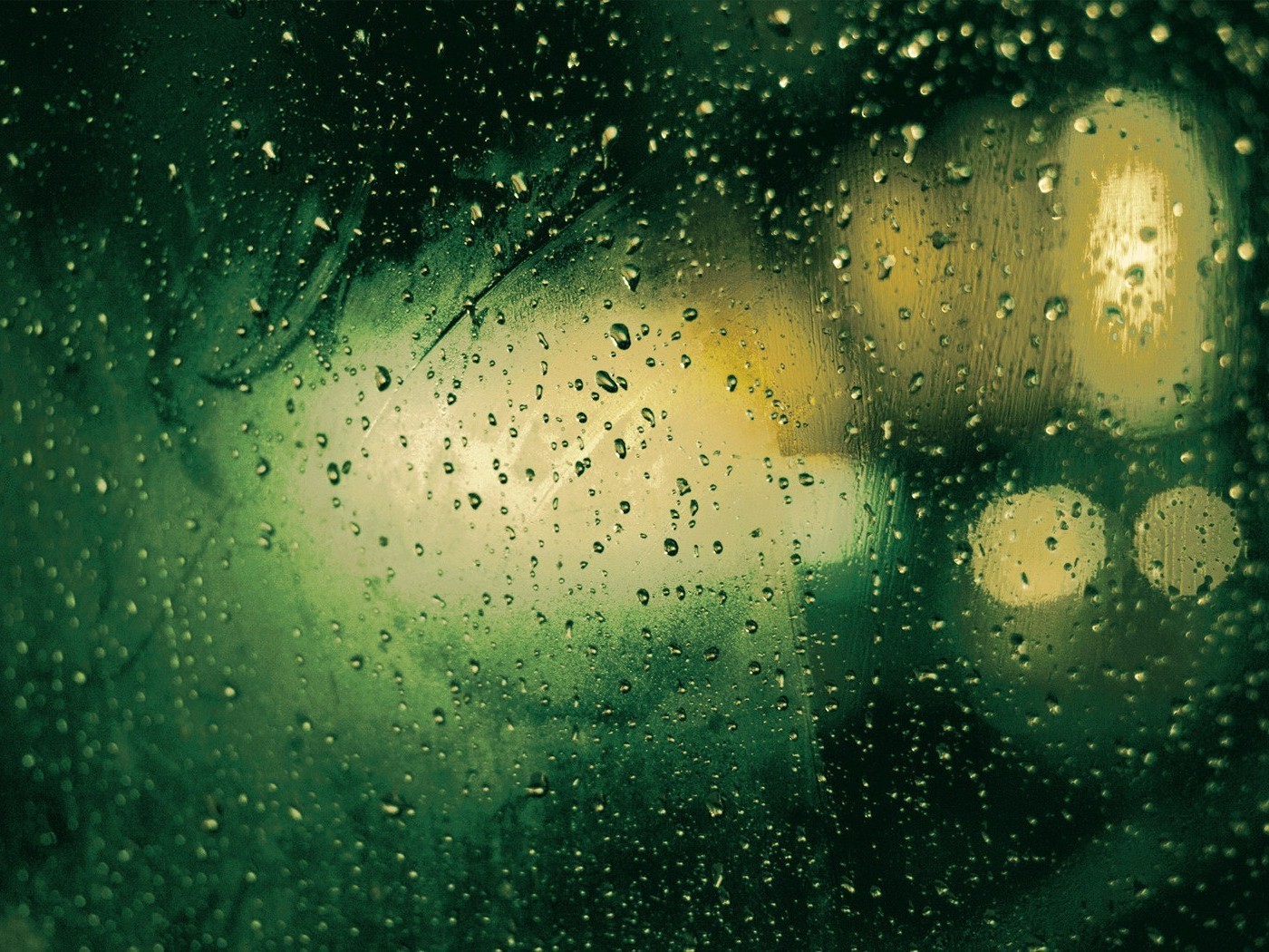 Green rainy day   HD abstract wallpaper