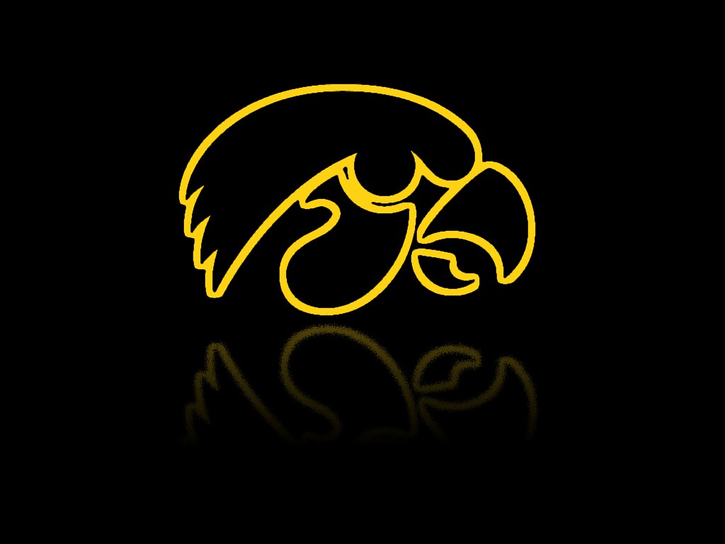 Iowa Hawkeyes Logo Desktop Background Gold Outline Roug