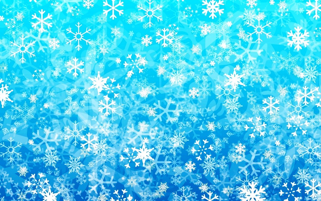 Abstract winter wallpaper with snowflakes Vector Image