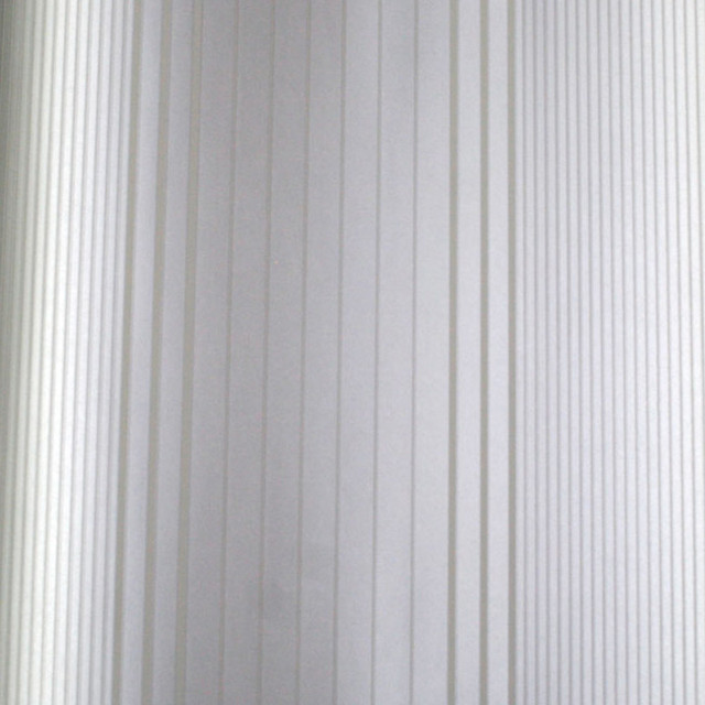 Living Oxford Stripe Silver And White Wallpaper Contemporary