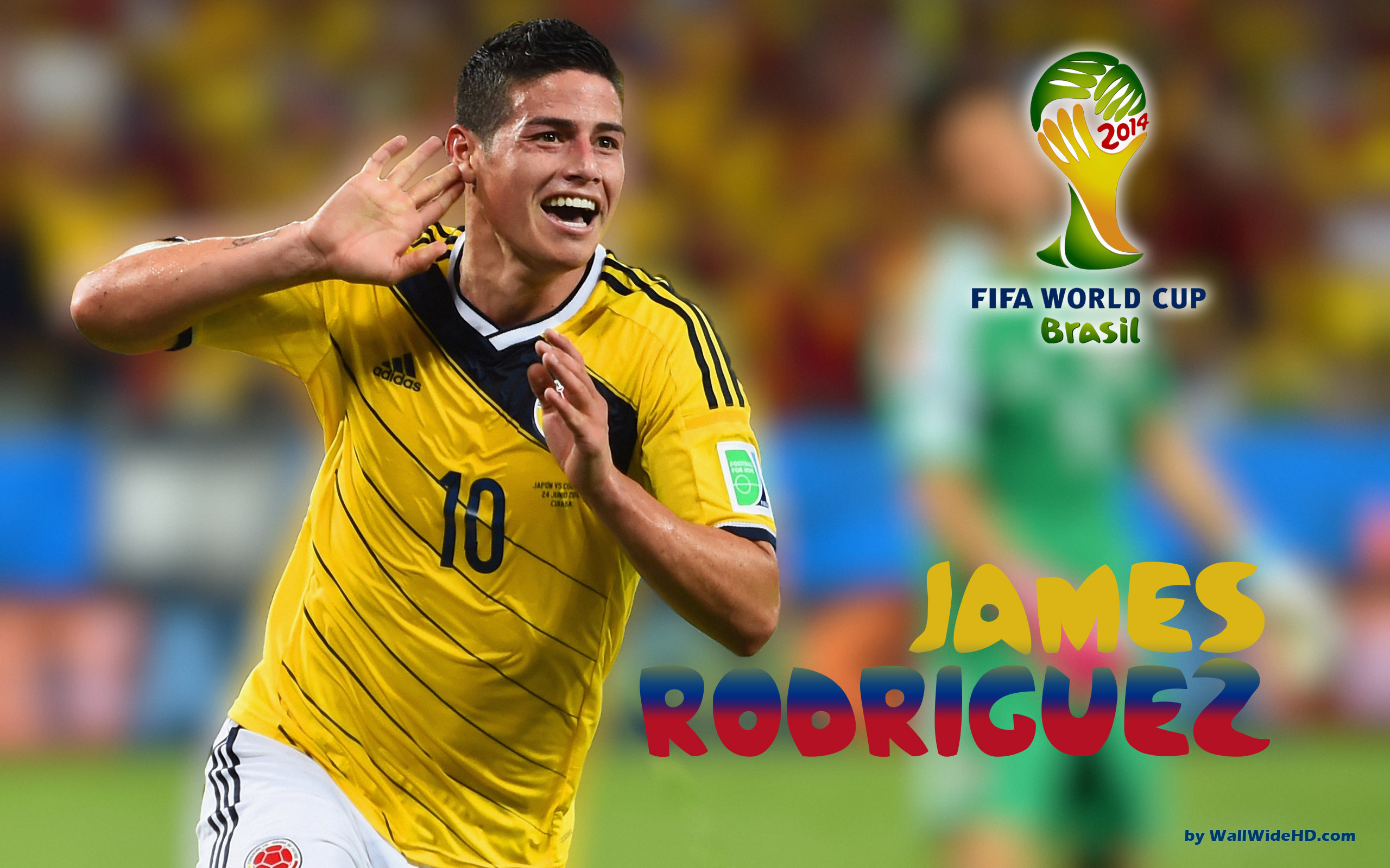 James Rodriguez Of Colombia At World Cup Wallpaper1