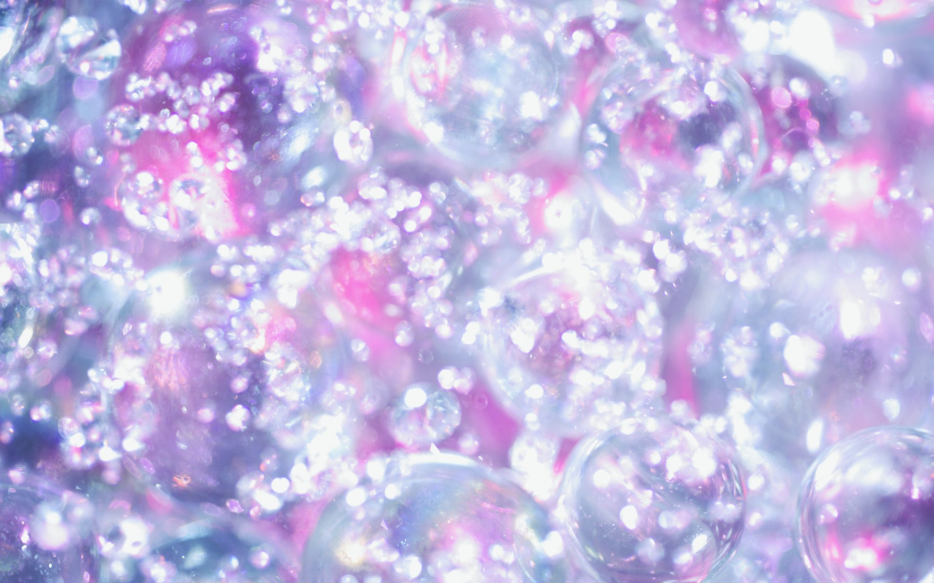 Sparkling Diamonds And Crystals Romantic Background