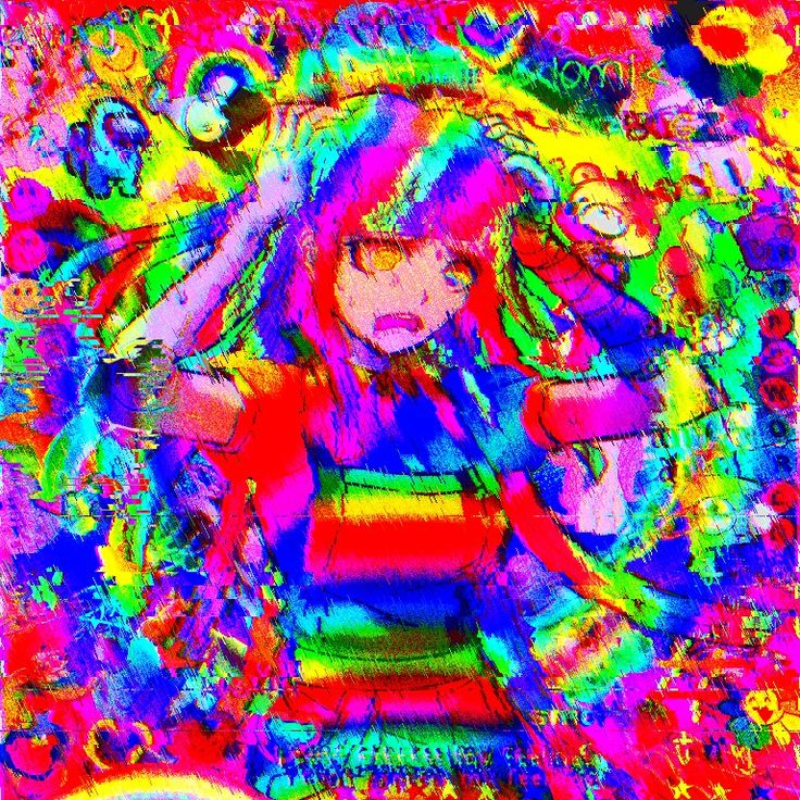 Mikan Rainbowcore Scenecore Glitchcore Edit Anime