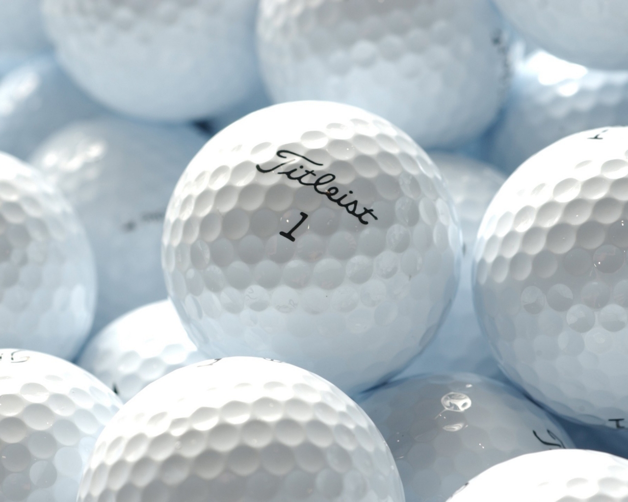 White Titleist Golf Balls HD Desktop Mobile Wallpaper Background