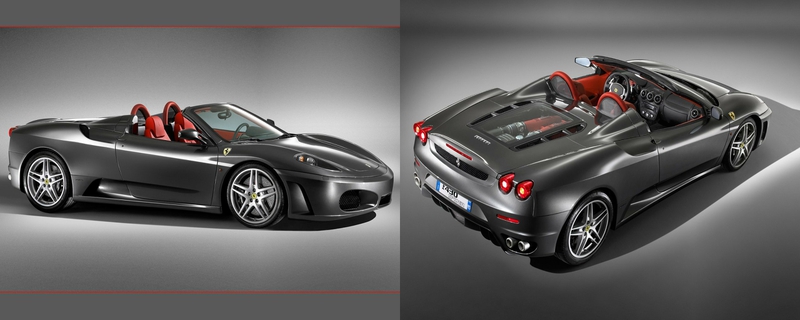 Black Dual Monitor Ferrari F Cars HD Desktop Wallpaper