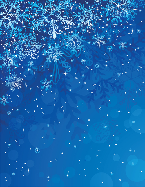 Winter Snowflake Background Art Design Vector Background
