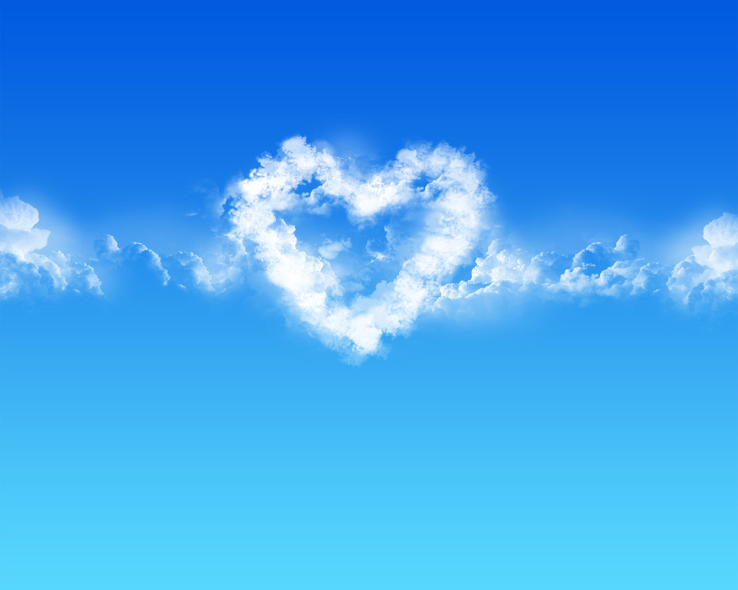 Blue Heart Shaped Cloud
