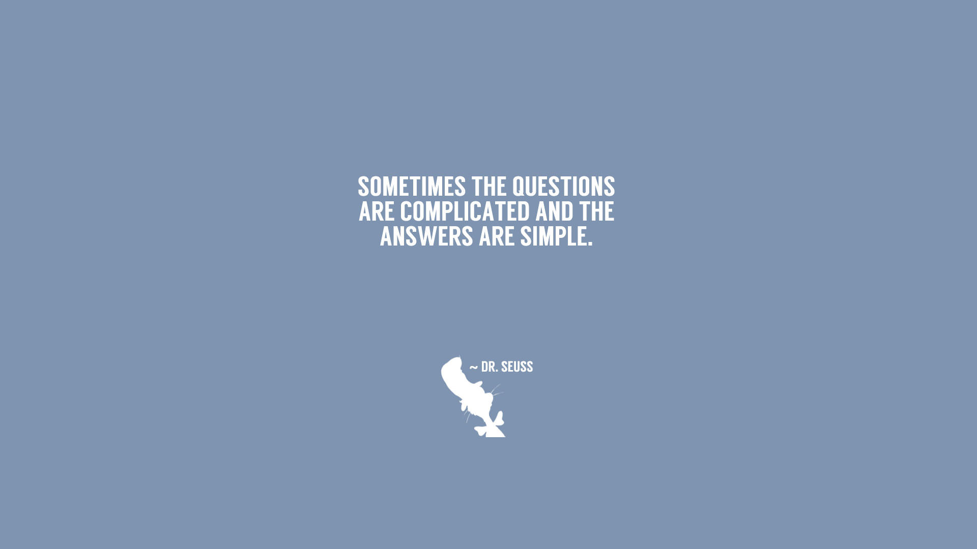 A minimalist motivational quote by Dr. Seuss on a simple background. The quote reads: 