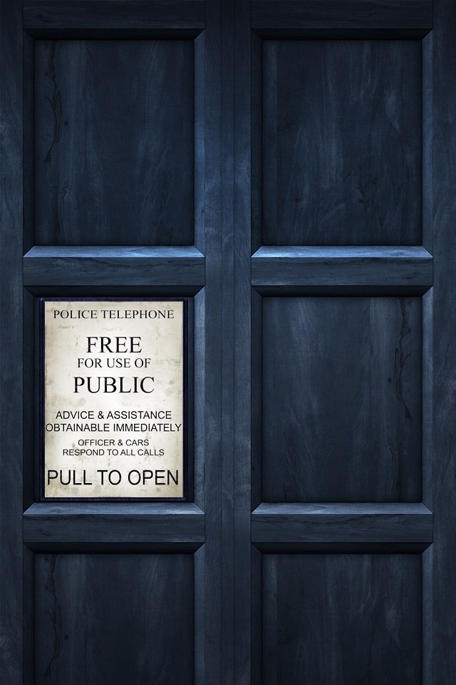 Doctor Who Tardis iPhone Wallpaper Phone Background