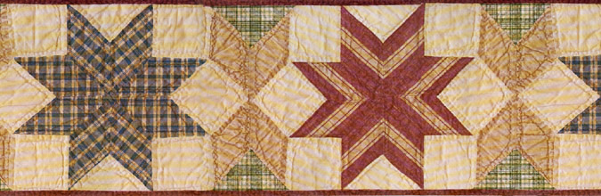 Star Quilt Wallpaper Border