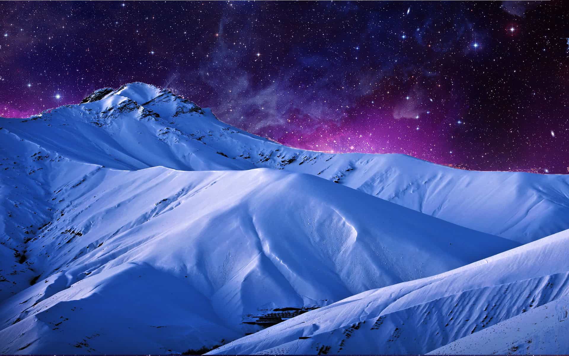 Night Mountain Wallpaper HD