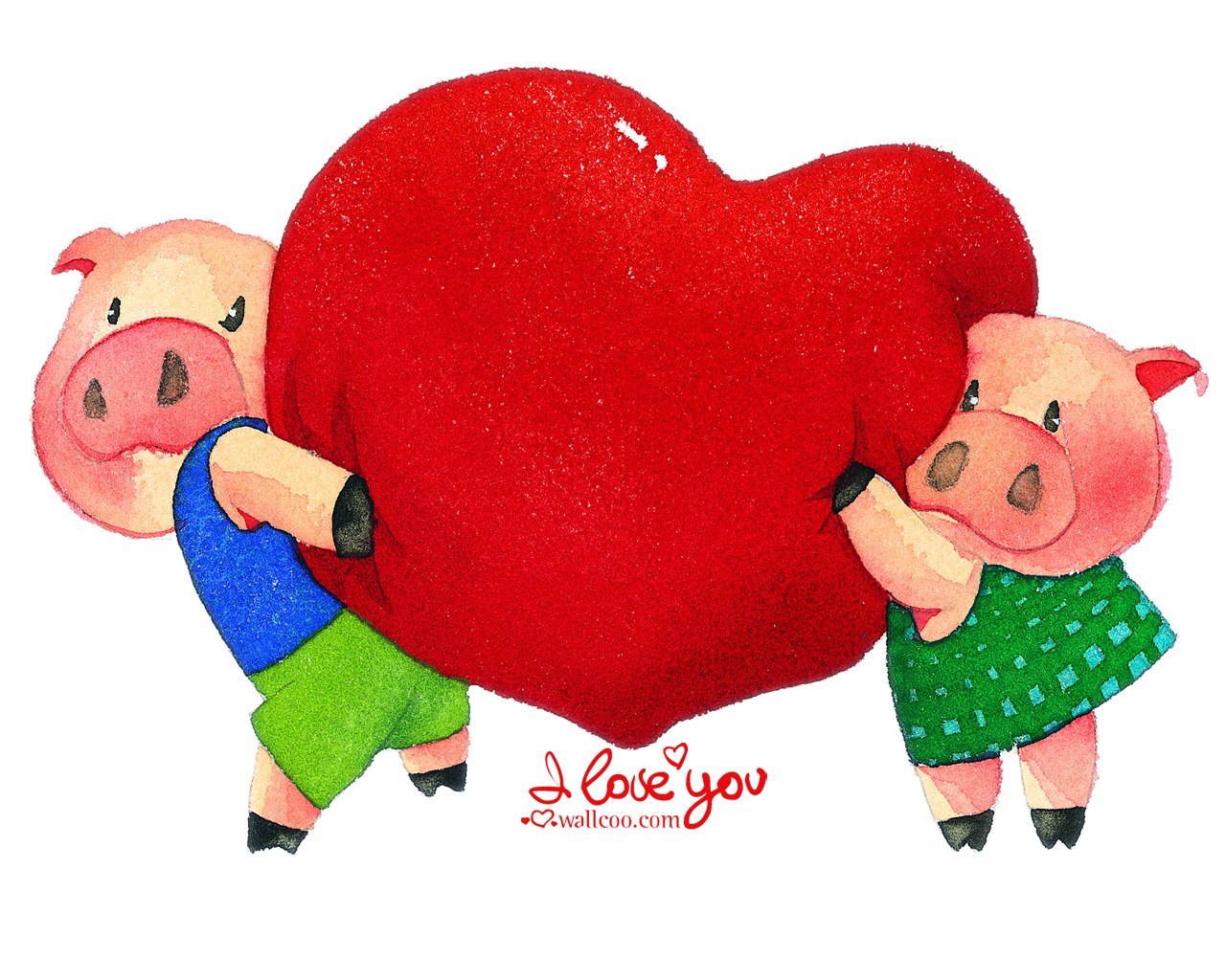 Cartoon Valentine S Day Desktop Background Quotes