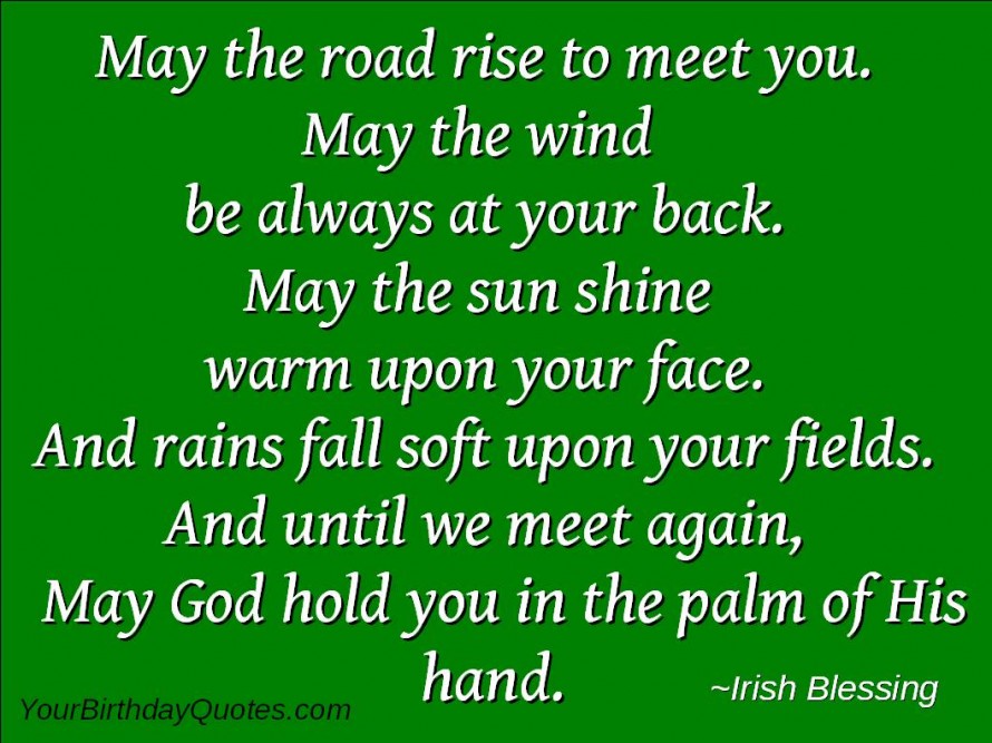 Wishes Quotes Sayings Toast Irish Blessing YourbirtHDayquotes