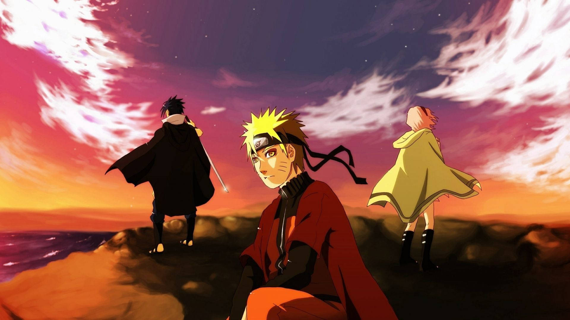 Team Characters Naruto Laptop Wallpaper