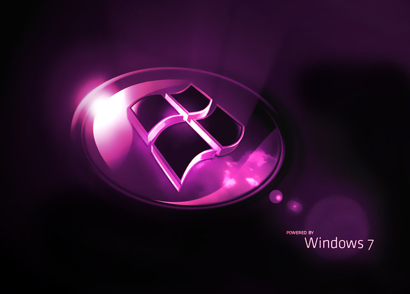Windows Wallpaper Pink Logo By