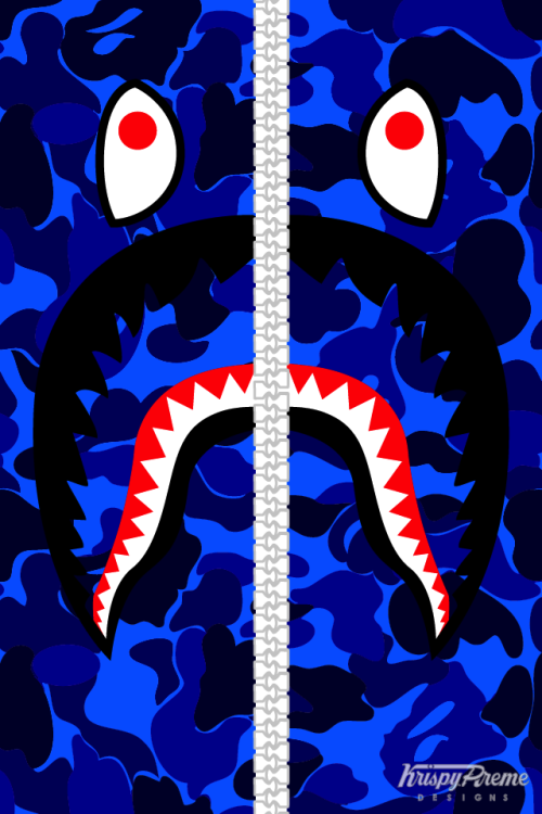 Bape Iphone Wallpaper Bape Shark Wallpaper Bape 500x750