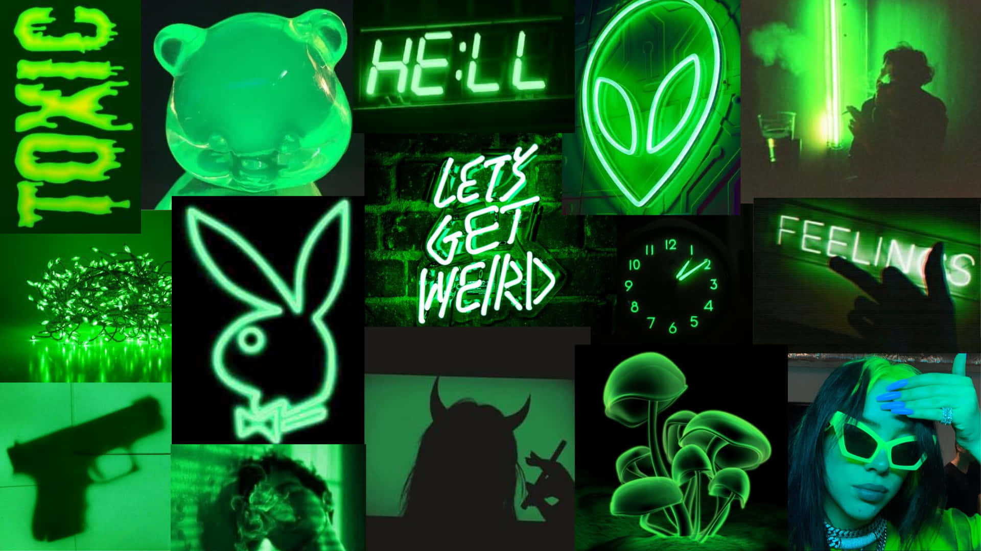 Feel The Neon Vibe And Keep Your Desktop Aesthetic With This Wallpaper