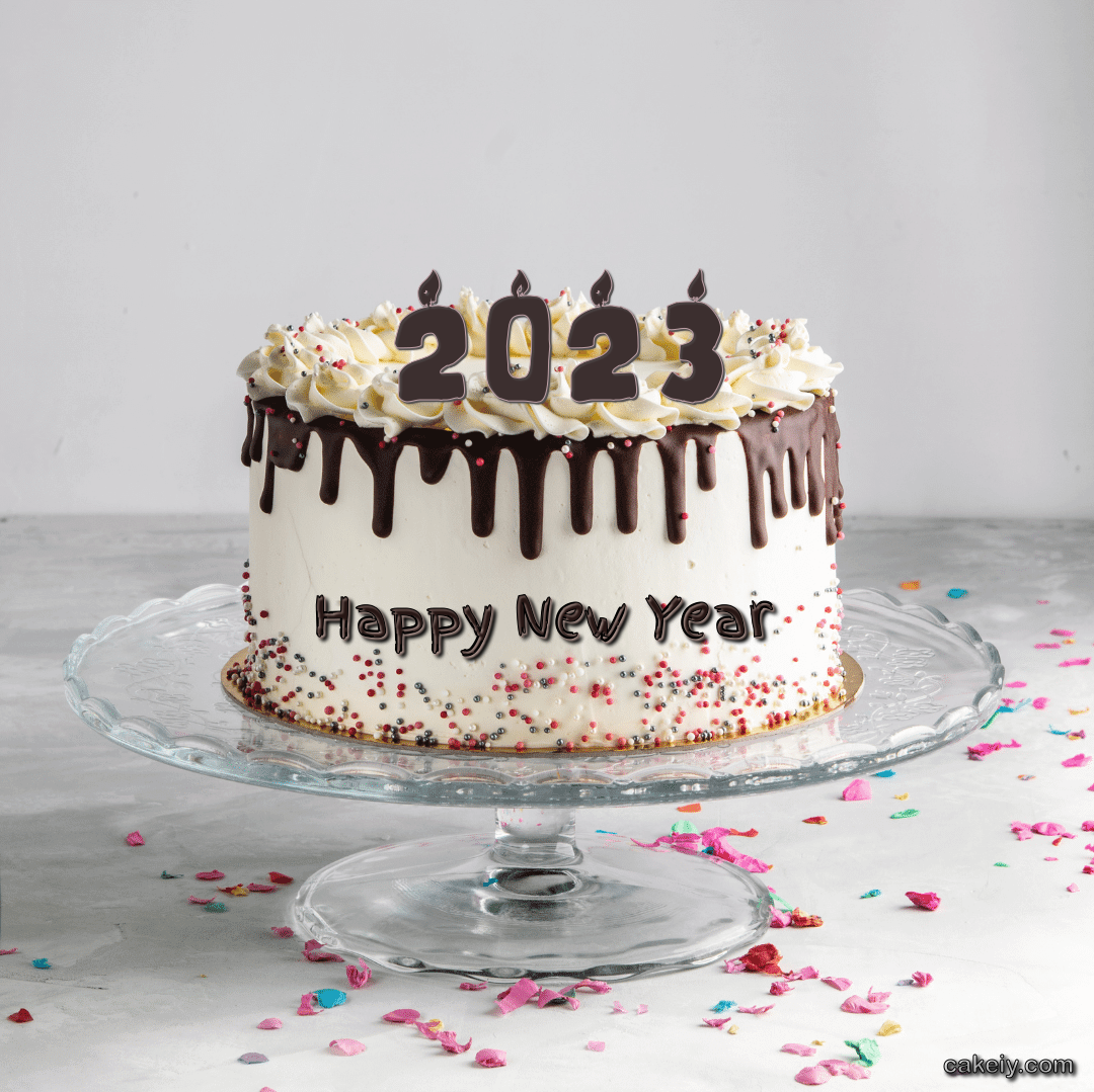 Top New Year Cake Image Amazing Collection
