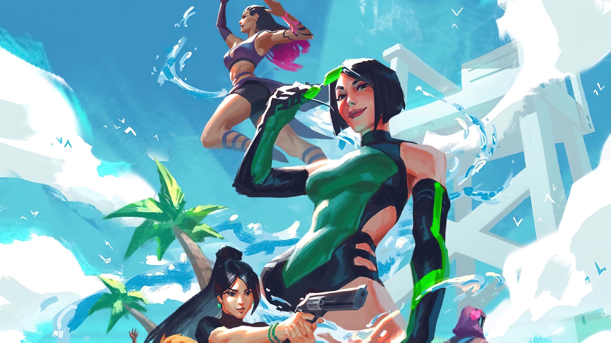 Valorant Game Summer Viper Reyna Sage Wallpaper 4k HD Pc 6291f