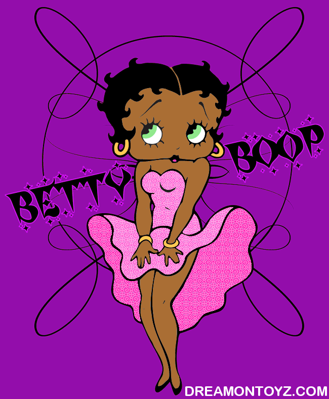Black Betty Boop Cartoon Pictures Wearing A Pink