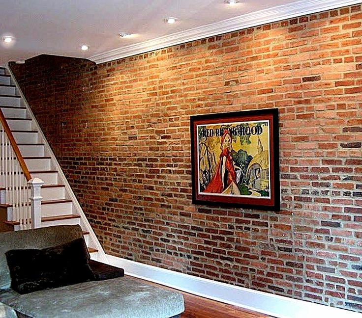 Brick Wallpaper A Feature Wall Using Double Stick Tape And