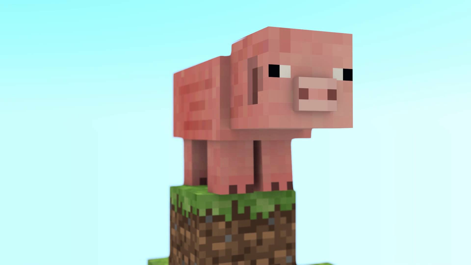 Pig goes walking   A Minecraft animation