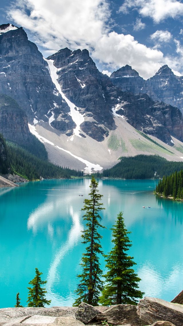 Wallpaper Moraine Lake 4k 5k Canada Mountains