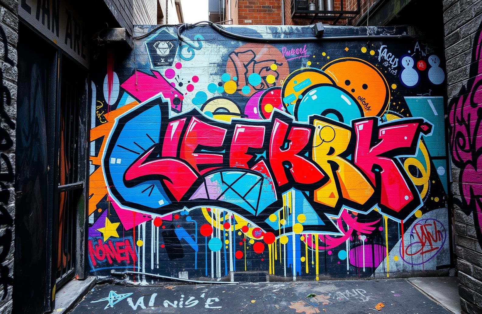 Abstract Graffiti Wallpaper