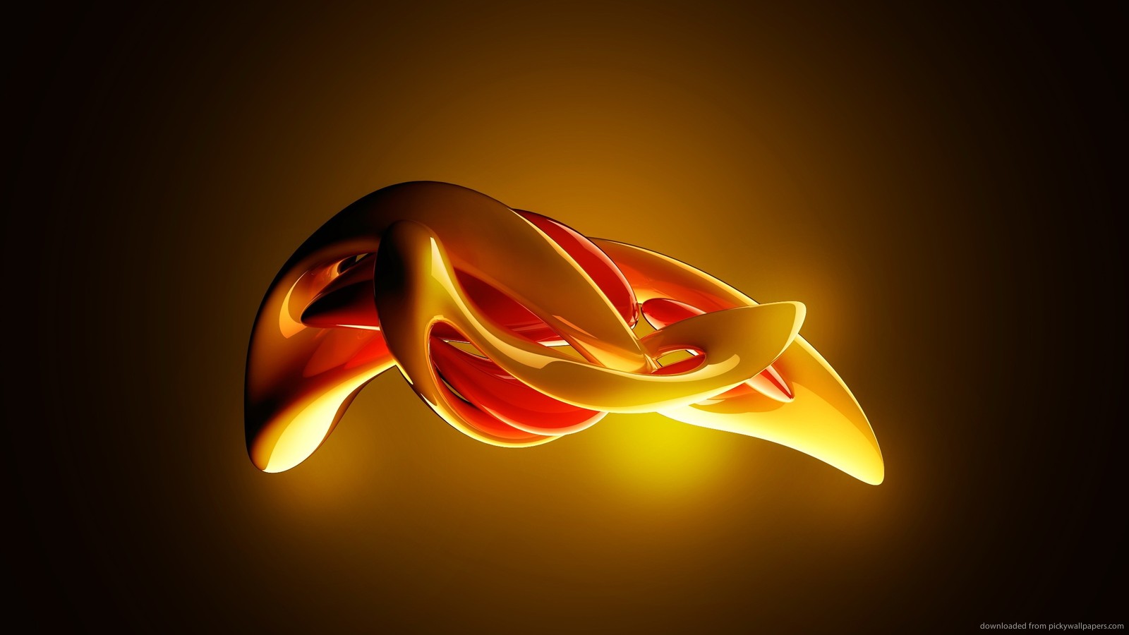 Abstract 3d Glowing Figure Wallpaper