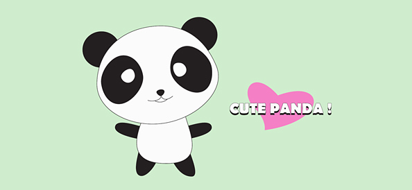 Cute Panda Cartoon Character Vector Characters