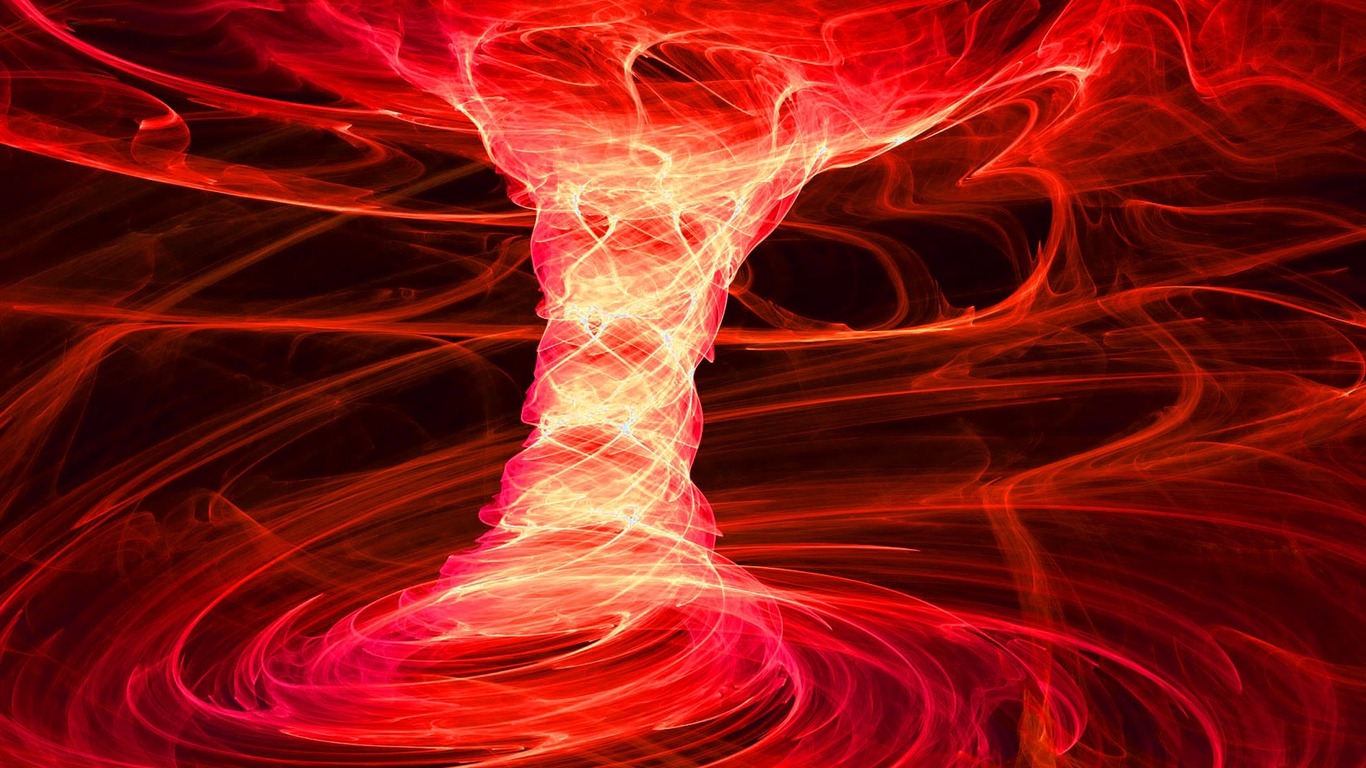 Wallpaper Abstract Red Tornado Fire Tablet