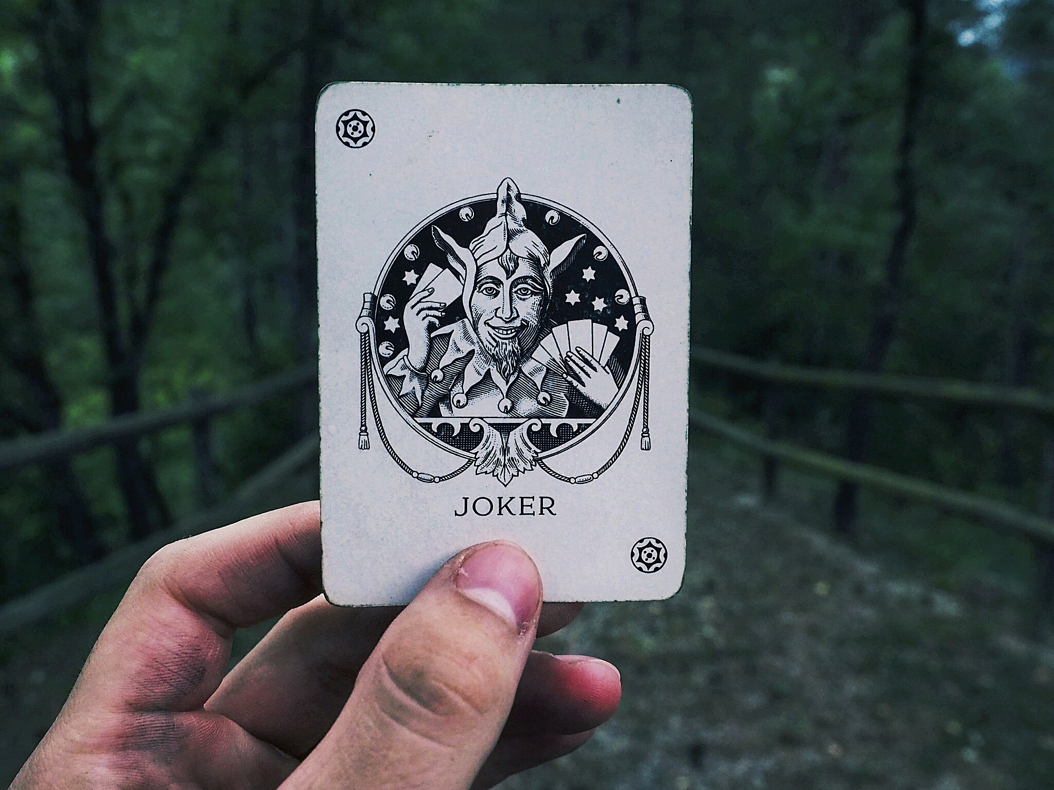 Wallpaper Joker Card Hand HD Background