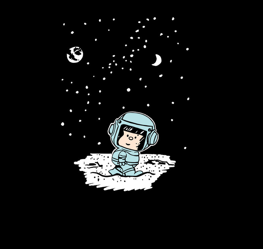 Mafalda Astronauta By Soapaint