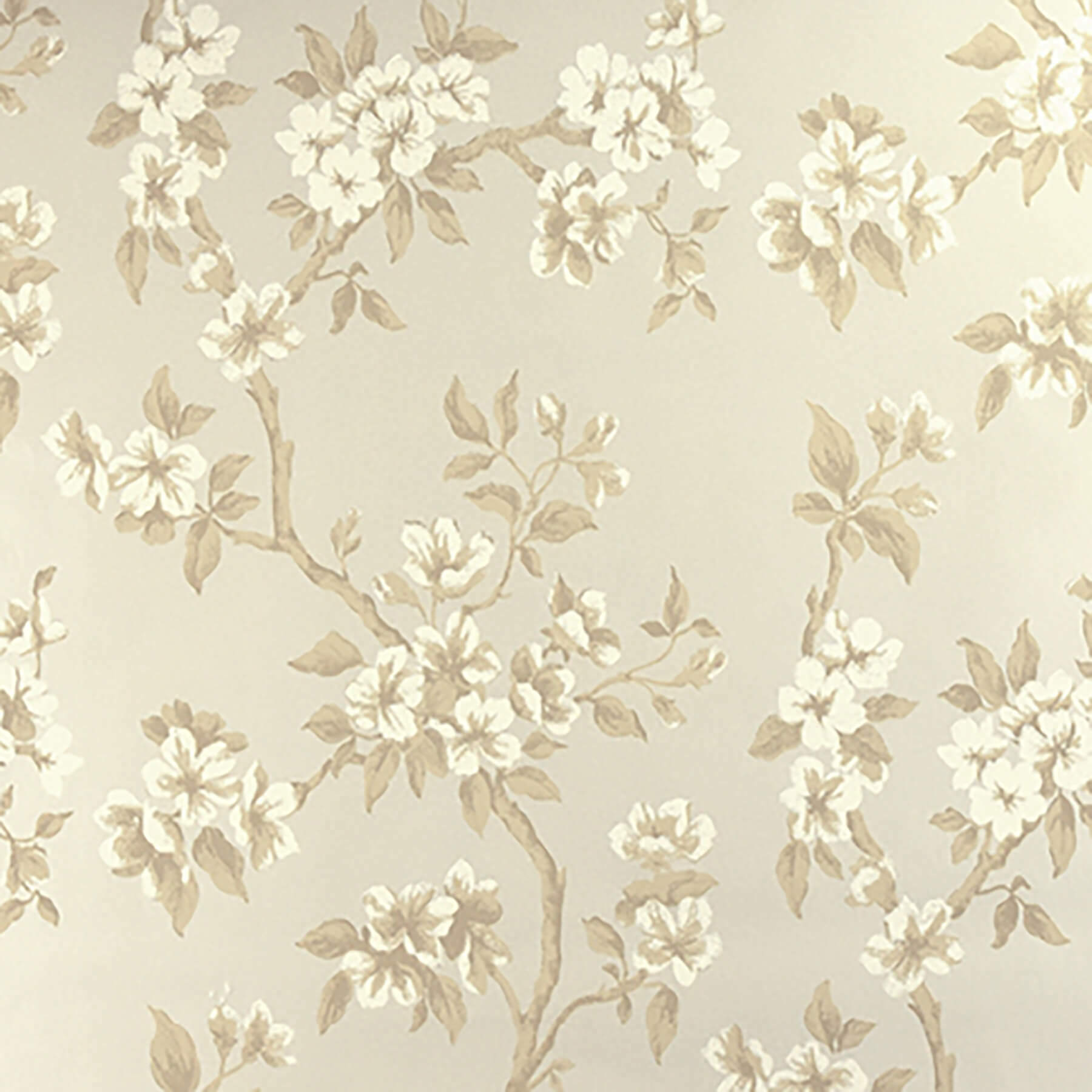 Brewster C360503 Advantage Ellen Beige Floral Wallpaper