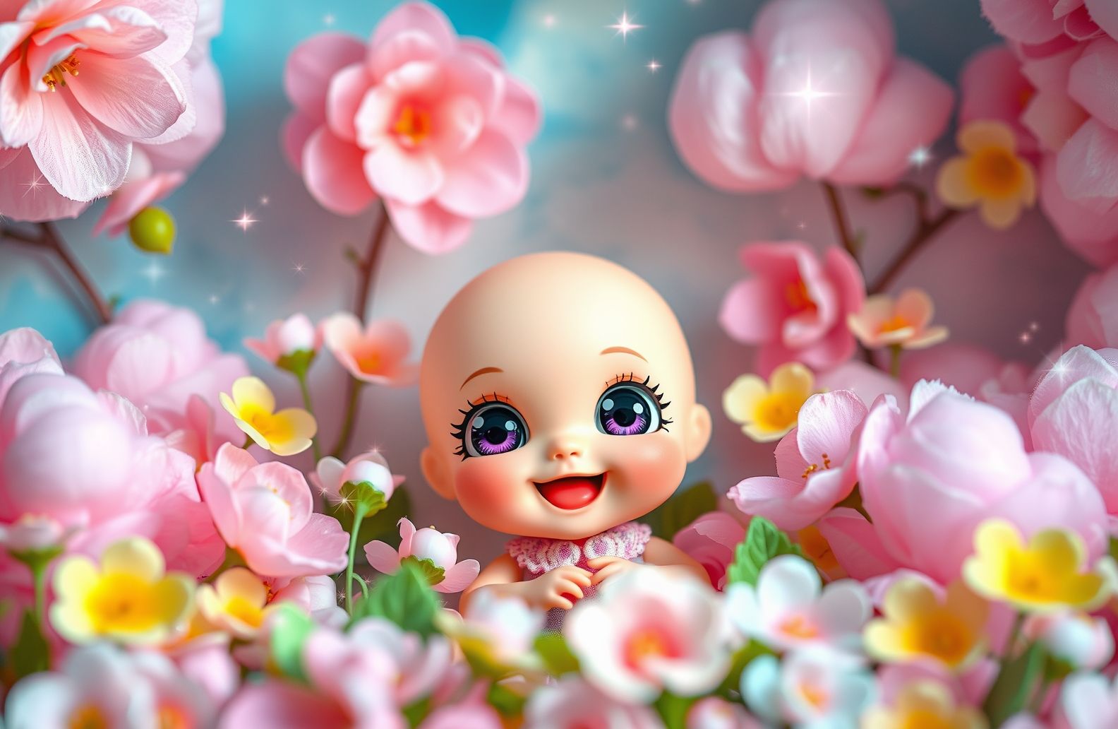 Very Cute Doll Wallpaper