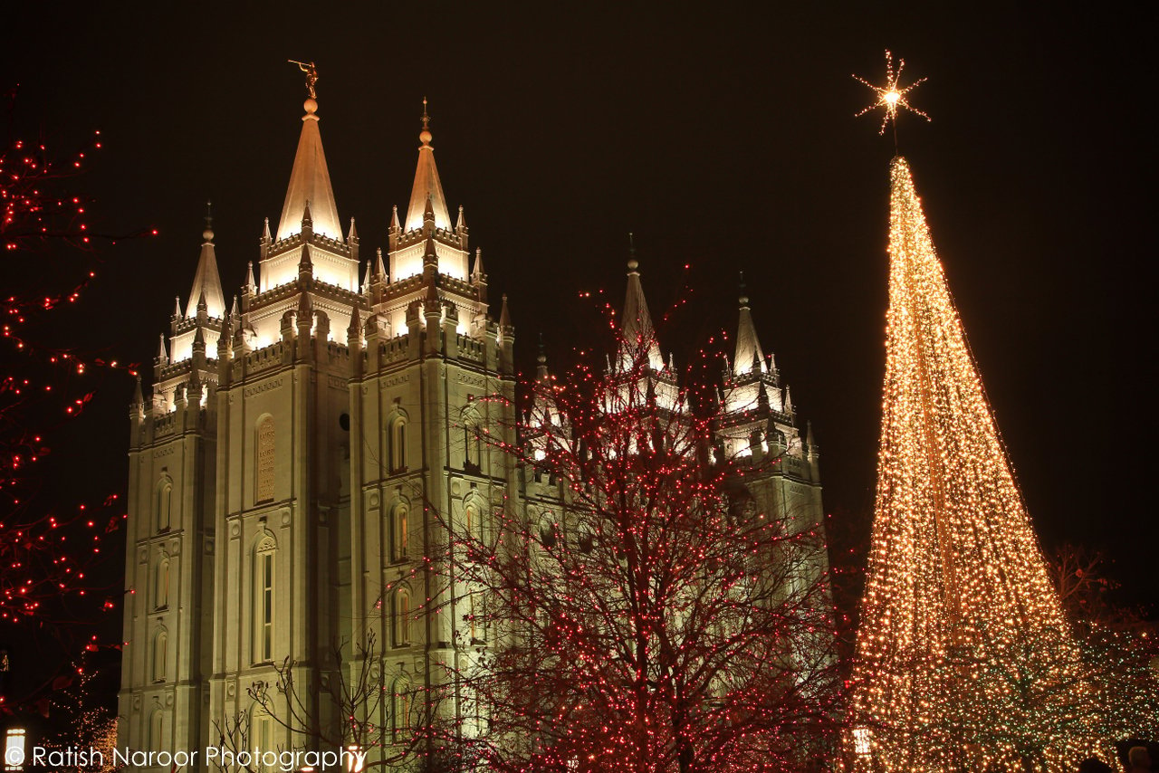 Temple Square Christmas Lights Hours Photos