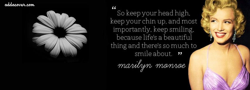 Marilyn Monroe Quote Covers Fb