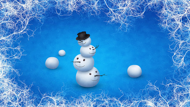 Cute Christmas Snowman Wallpaper For Desktop