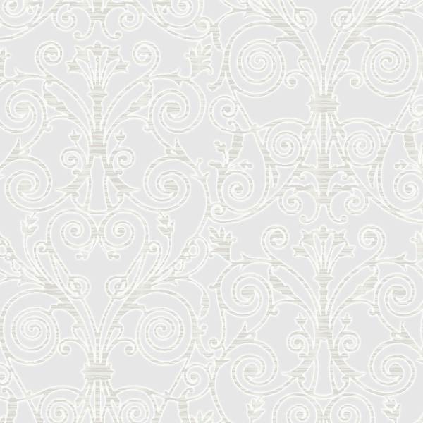 Silver White Margo Vsn211825 Damask Wallpaper Contemporary