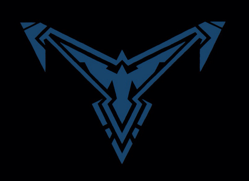 Nightwing logo redesign 2 coloured by guiltyspark0343 804x586