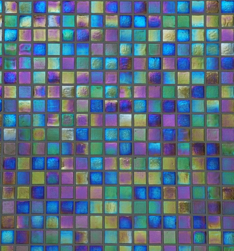 Tile Wall Paper On Vibrant Iridescent Wallpaper