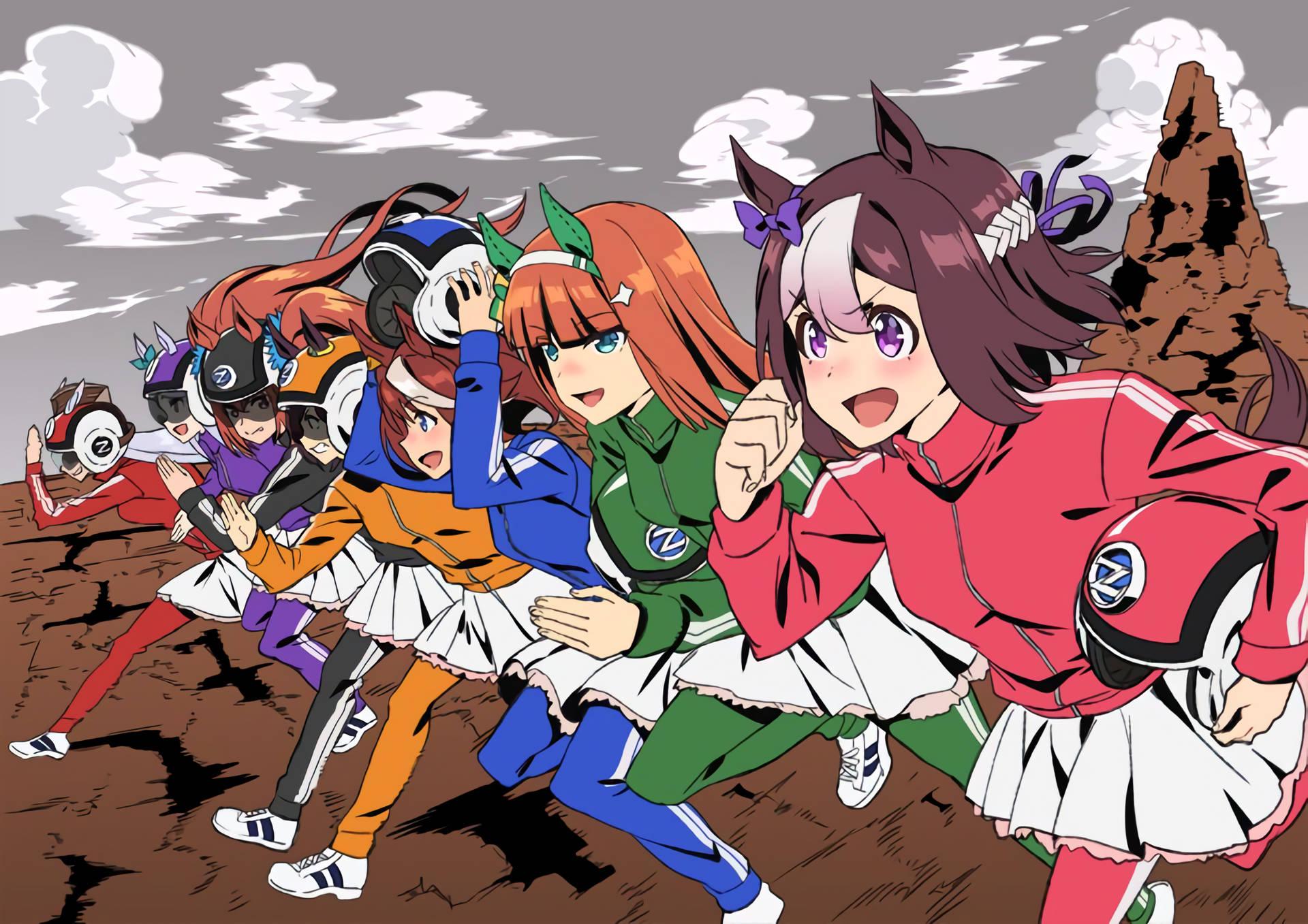 Download Uma Musume Pretty Derby Anime Race Wallpaper