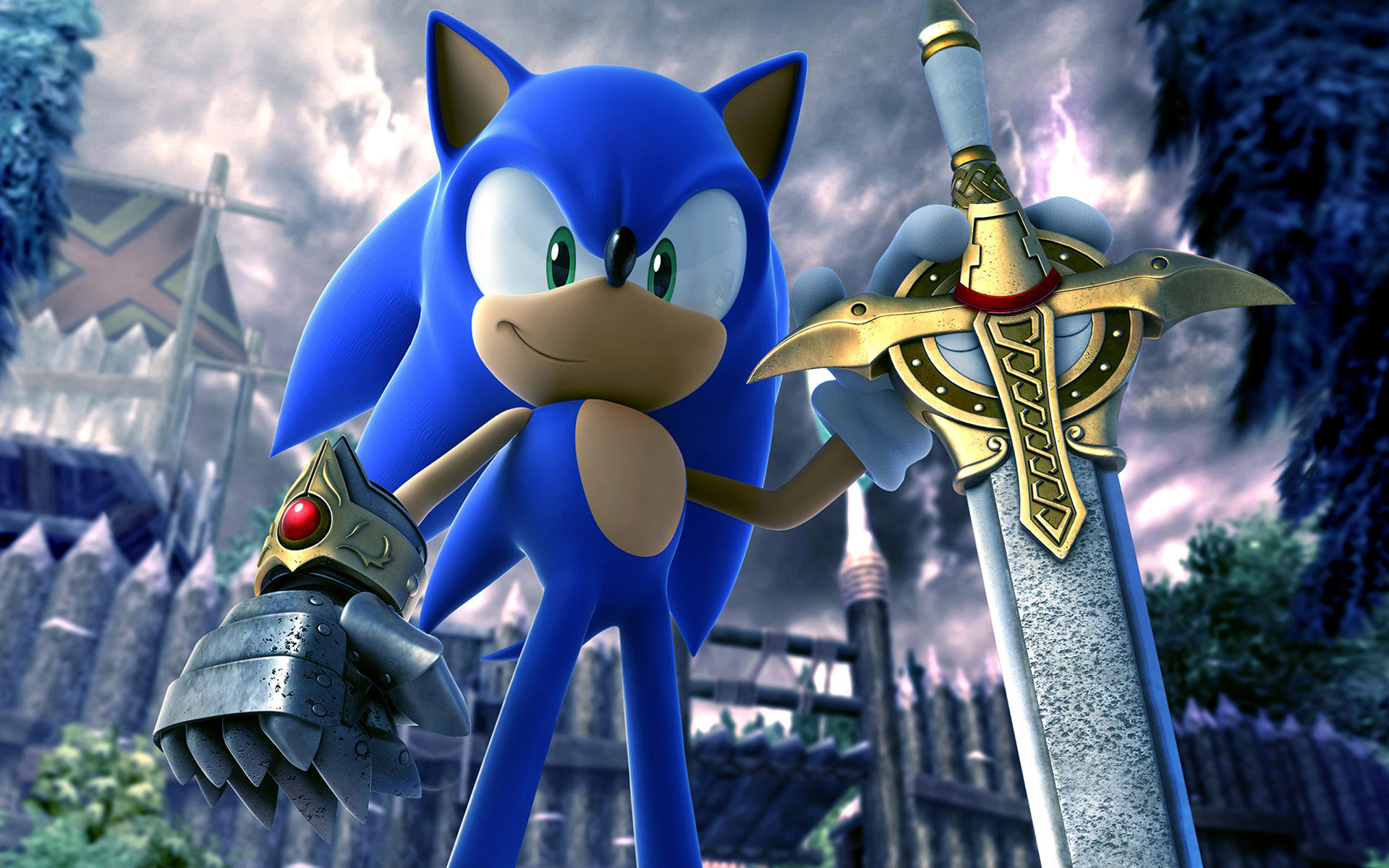 Desktop Wallpaper Of Sonic The Knight Puter