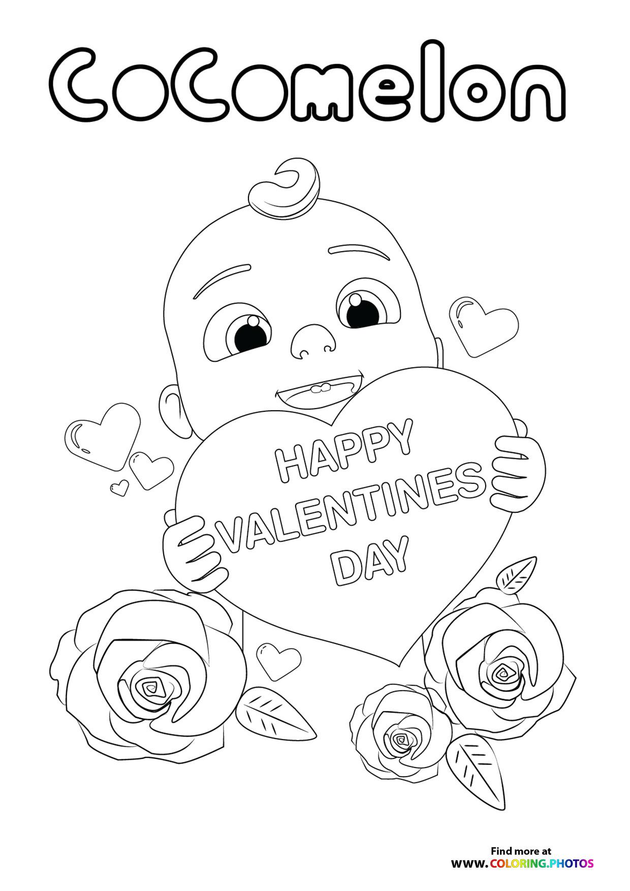 Coelon Valentines Day Coloring S For Kids