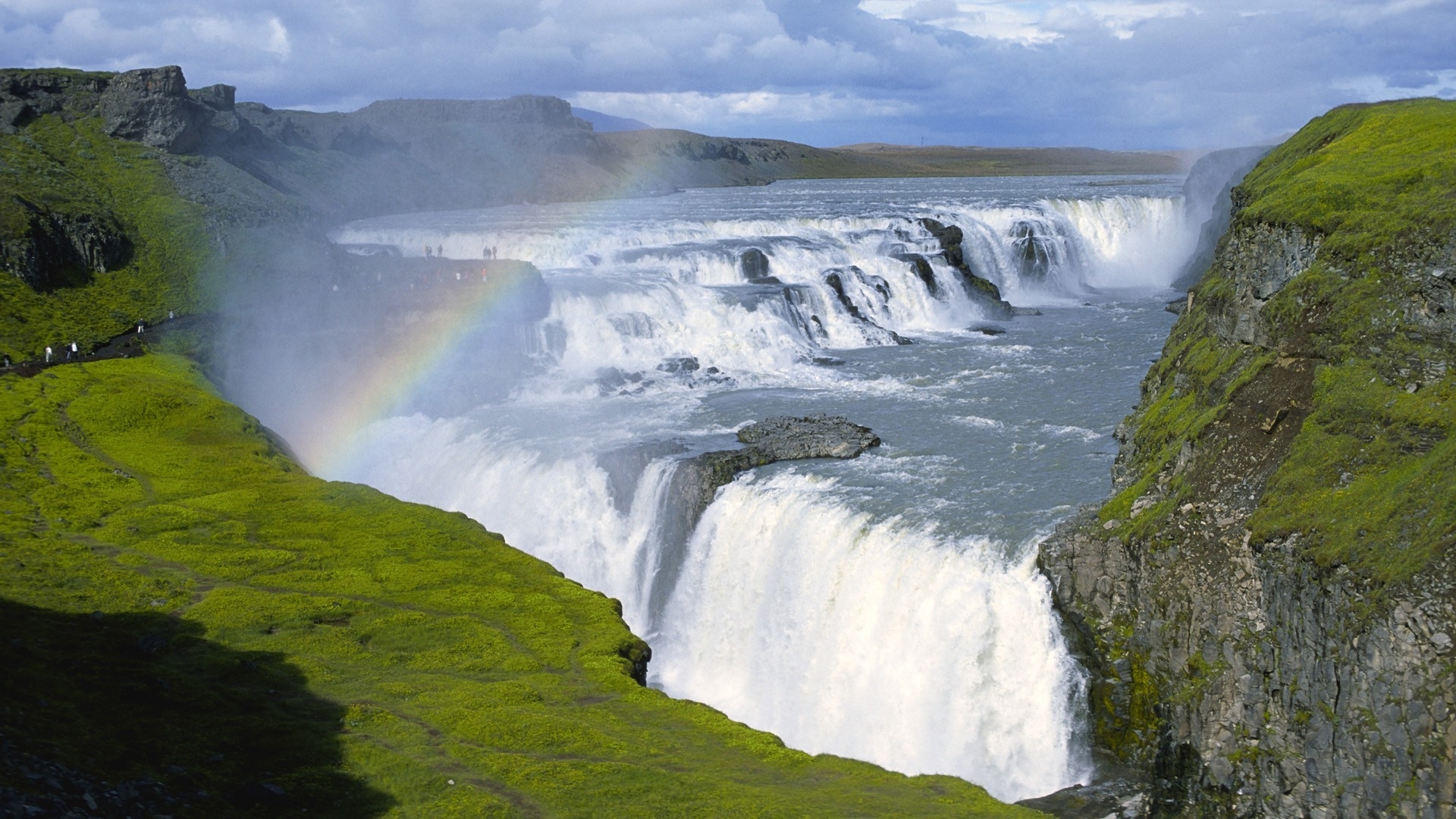 Iceland Waterfalls Gullfoss Wallpaper