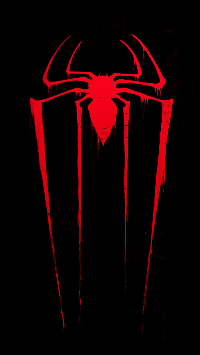 Spider Man red Logo The Amazing Spider Man iPhone 5 Wallpapers
