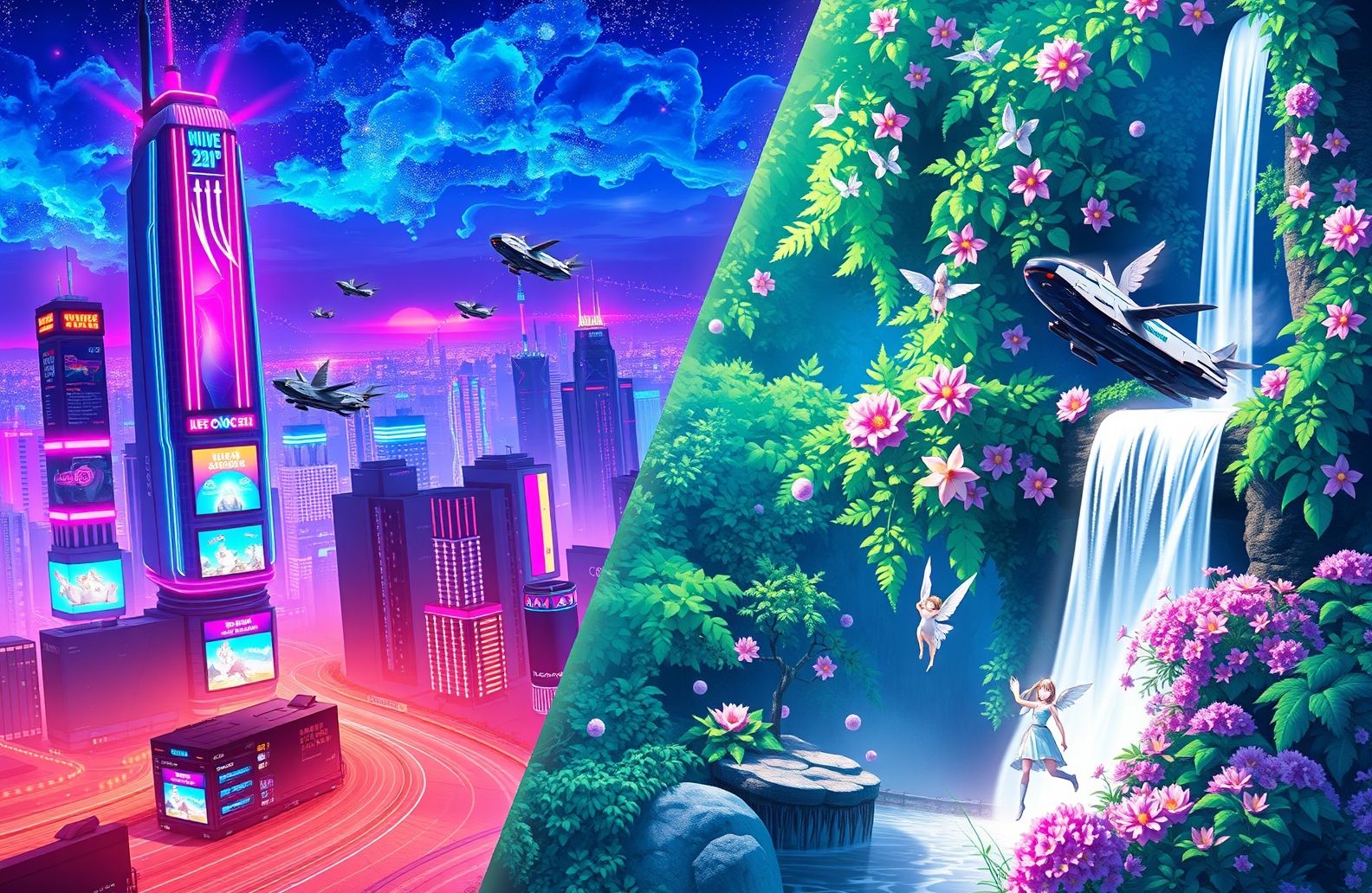 Dual Monitor Anime Wallpaper