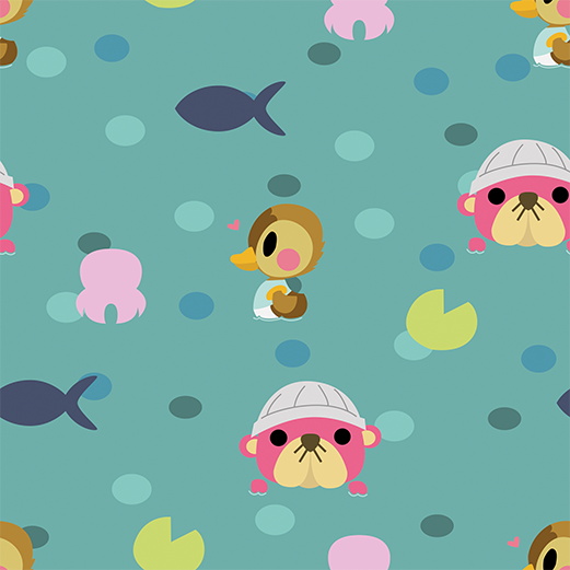 Animal Crossing Water Pattern By Torotix