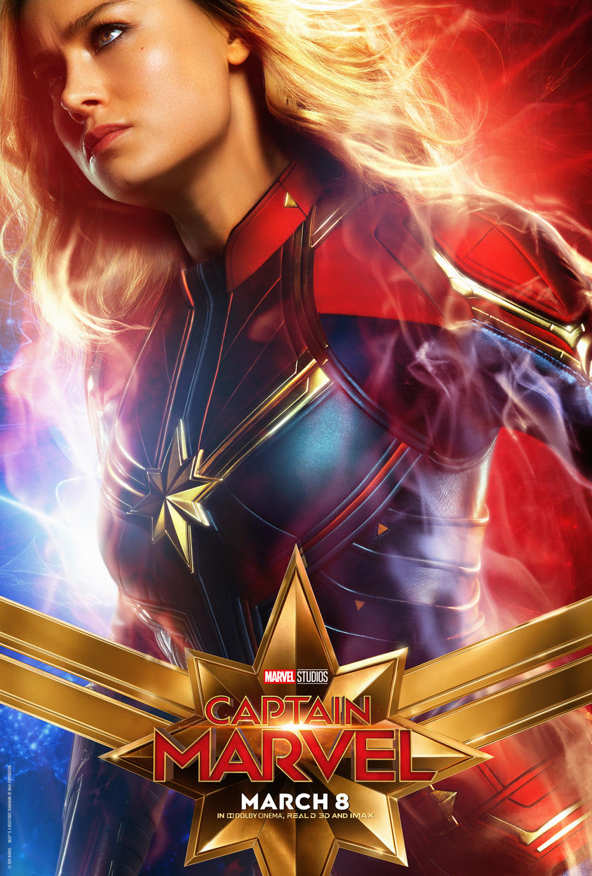 Captain Marvel Character Posters Carol Danvers Goose The Cat